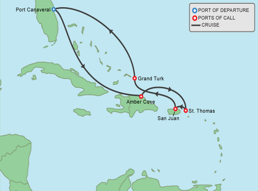 carnival cruise map of ship